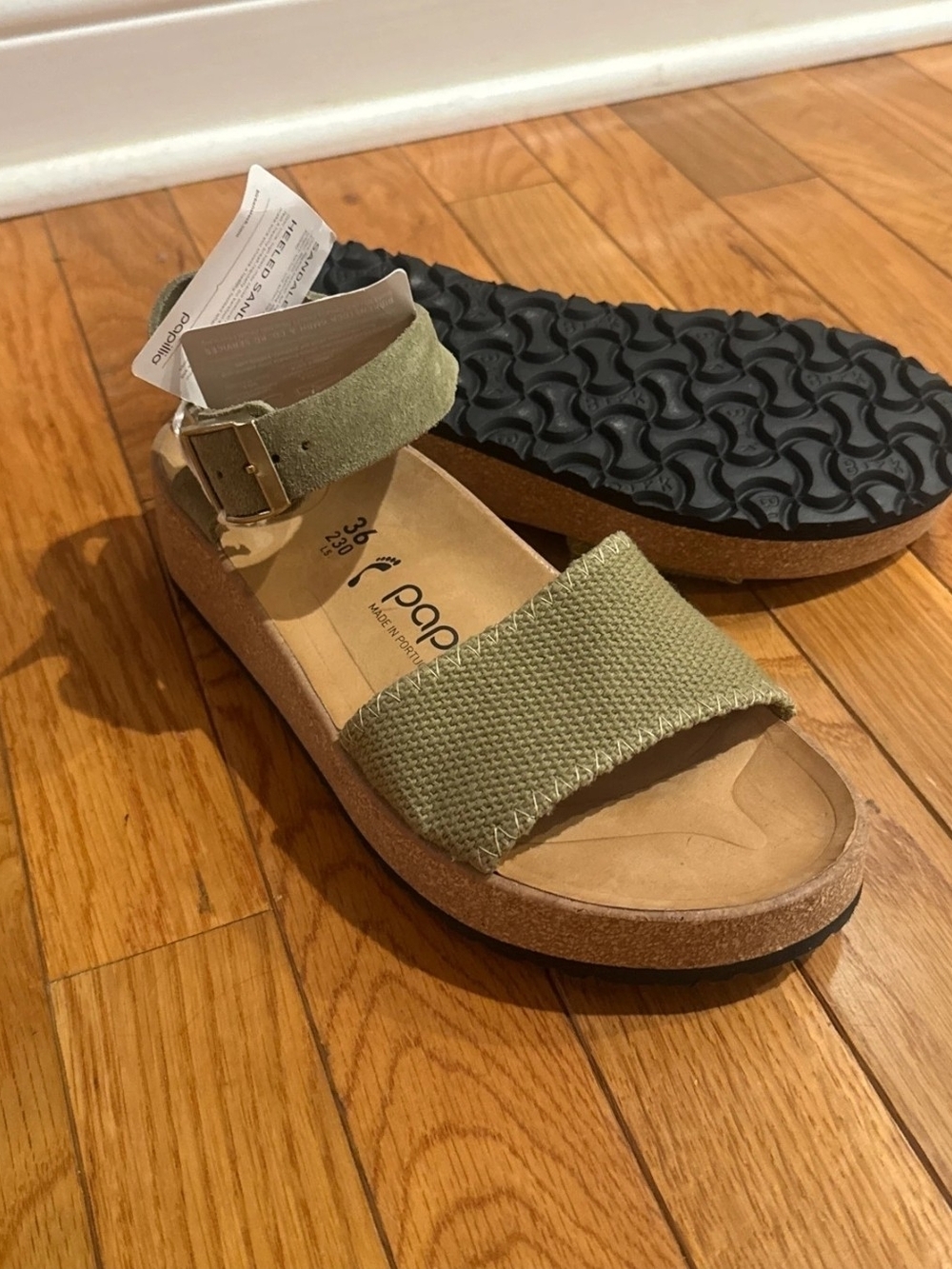 Birkenstock Papillio Glenda Faded Khaki Sandals Women’s EU 36 New With Tags